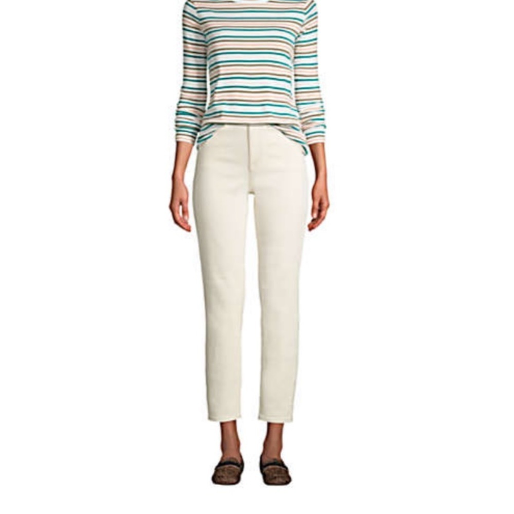 High‎ Rise Straight Leg Ankle Jeans